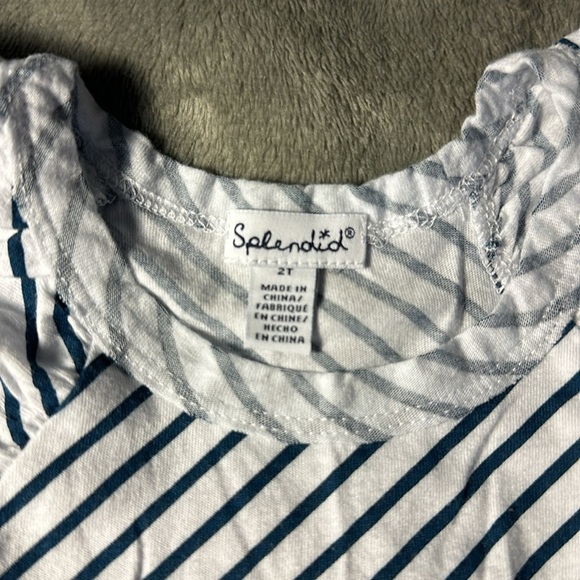 Splendid Set Blue and White stripped top with capri bottoms - Picture 7 of 7